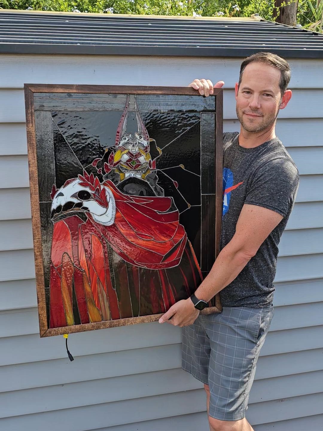 Chris Showing Piece